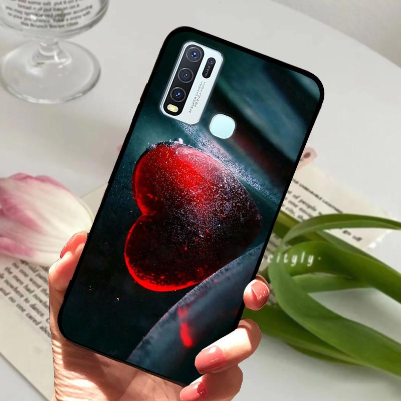 Pro Vivo Y30 1938 Y50 1935 Pouzdro zvířecí Silikonové Měkké TPU Zadní kryty Pro Vivo Y 30 50 Y30 2020 Pouzdro Ochranné Kreslené Funda