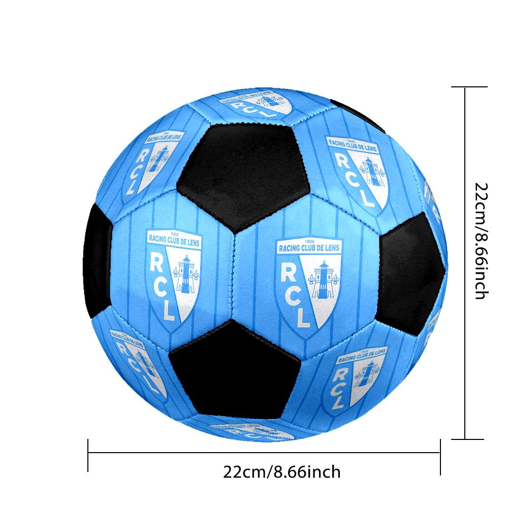 Racing Club De Lens Soccer Ball Colorful All Ages Machine Stitched PVC Competition Ready Durable High-Bounce.SIZE5
