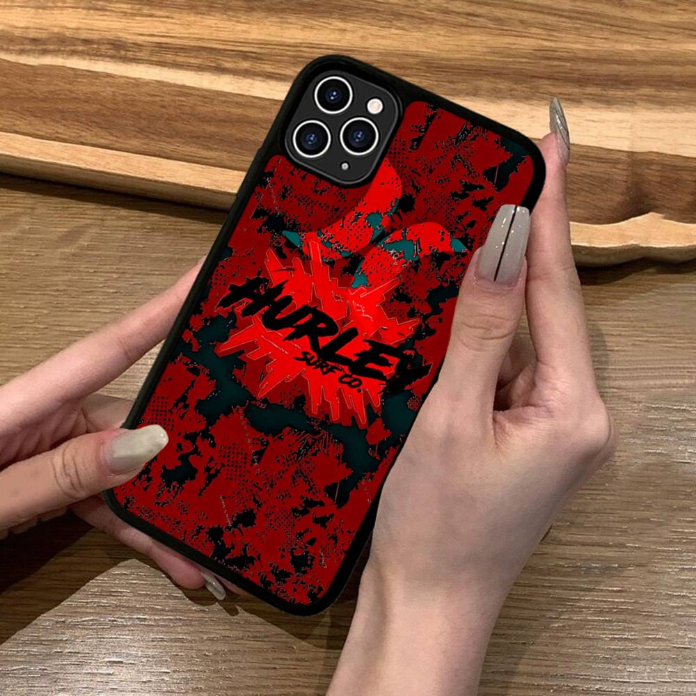 Klassische Berühmte Marke H-HurleyS Logo Für Iphone 17 Air 16 15 14 13 12 11 Pro Max TPU+PC Plus Stoßfeste Rückseite Handyhülle