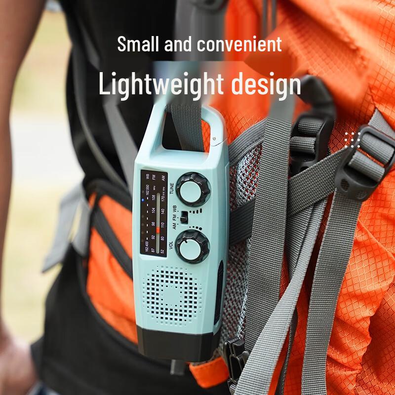 Multi-functional Hand-Crank Emergency Flashlight