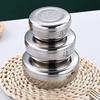 Stainless Steel Bowl Korean Big Cooked Rice Bowl With Cover Single Layer Steamed Rice Bowl Child Anti-Scalding/Fall Tableware