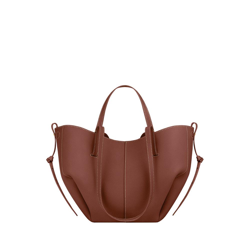 Kabelka crossbody z pravé kůže - Niche designová taška přes rameno, Velkokapacitní pro ženy