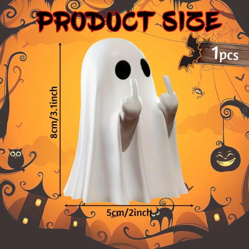 1pc Halloween Ghost Figurine Ghost Decor, Funny Ghost Statue, Ghost Statue Halloween Decoration For Gift Props Tabletop Home Decor New Year's Gifts