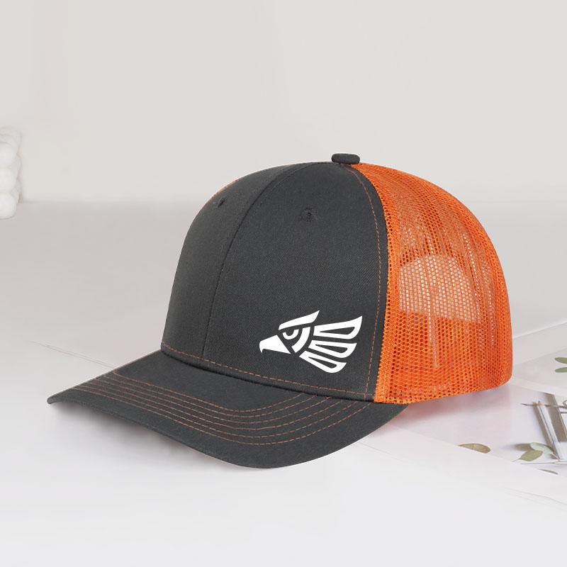 Eagle Logo Trucker Cap Breathable mesh lining, comfortable adjustable buckle closure, lightweight Bold modern style, cool and tr