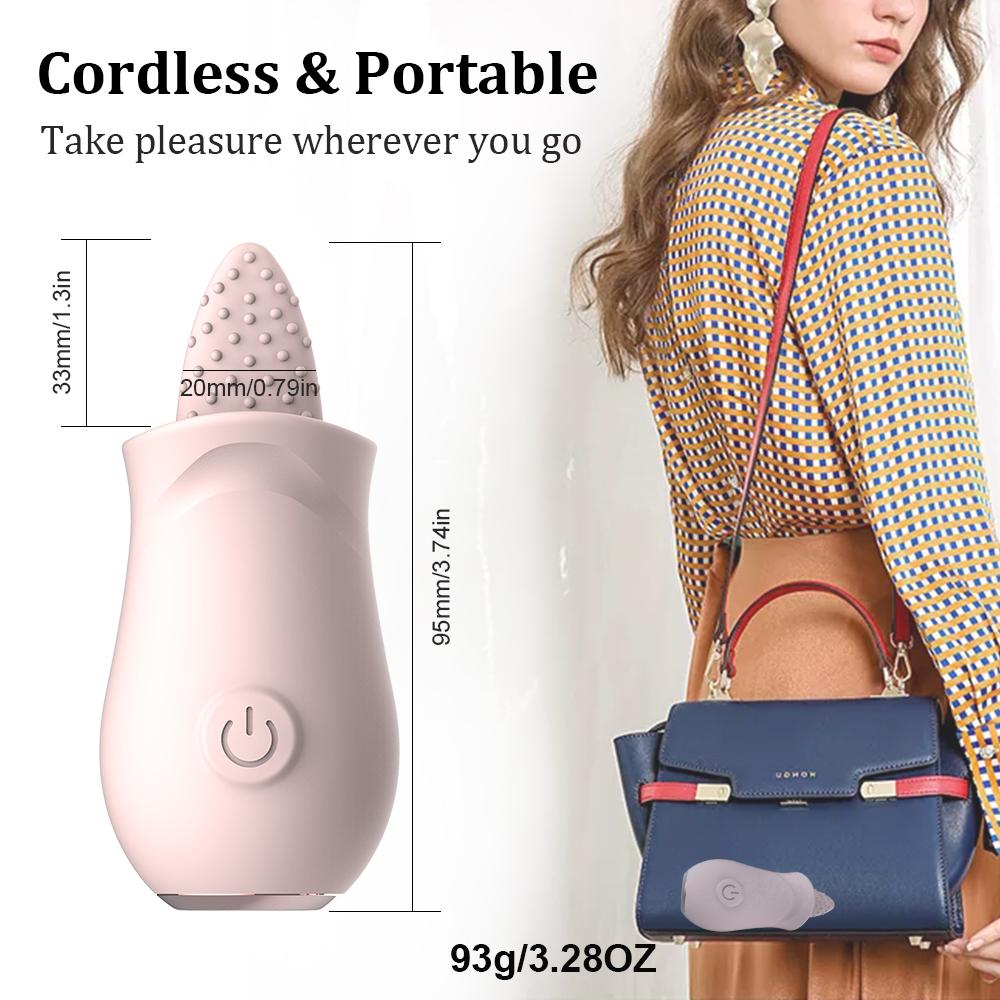 Soft Tongue Licking Vibrator G Spot Clitoral Stimulator Mini Clit Sex Toys for Women Rechargeable Nipple Female Masturbator