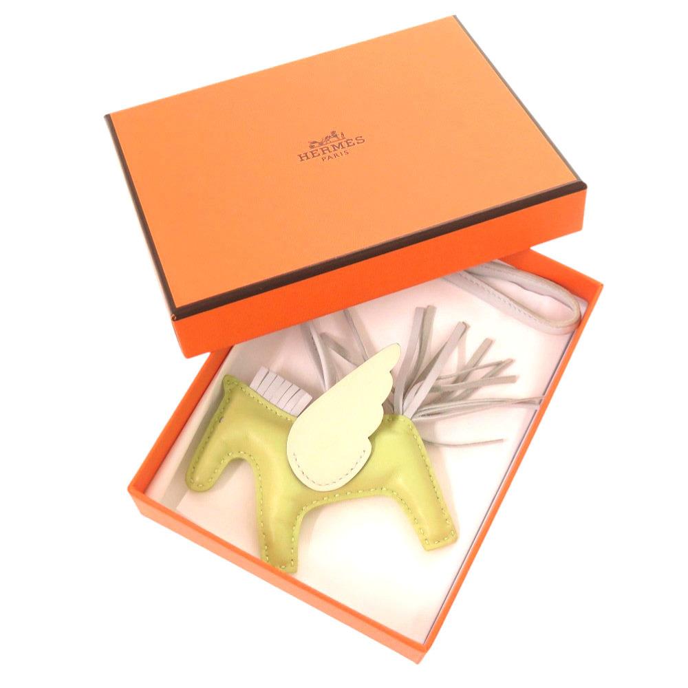 Used AUTHENTIC HERMES Rodeo Pegasus PM Charm Jaune Bull John/Blue Brum Anyo Miro