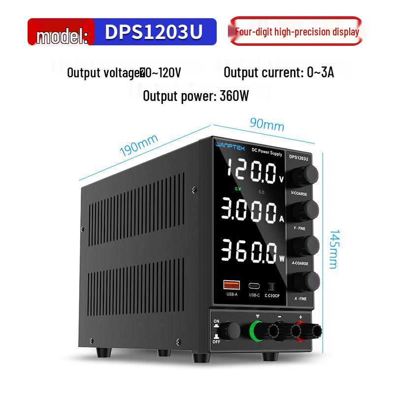 Adjustable DC Regulated Switching Power Supply DPS3010U for Laptop, Phone Repair, and Battery Charging.