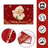 Linen Christmas Santa Claus Placemats Kitchen Dinging Table Decor Christmas Decorations for Home 2026 Navidad New Year Table Mat