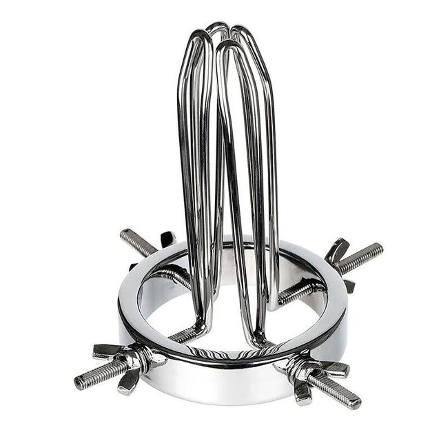 Dilatador anal de acero inoxidable, dilatador anal ajustable, juguetes sexuales SM para hombres, mujeres homosexuales, tapón anal vaginal
