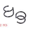 2 PCS New Punk Rock Ear Clip Cuff Wrap Earrings No Piercing-Clip Hollow Out U Pattern Statement Fashion Jewelry Gifts