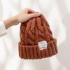 Japanese-Korean Soft Knitted Slouchy Hat for Women, Autumn/Winter Warmth, Fits Large Head, Cold Protection
