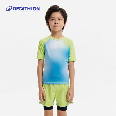 Decathlon Boys' Short-Sleeved Two-Piece Swimsuit Set