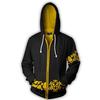 2021 One Piece Anime 3D Print Zipper Hoodie for Men