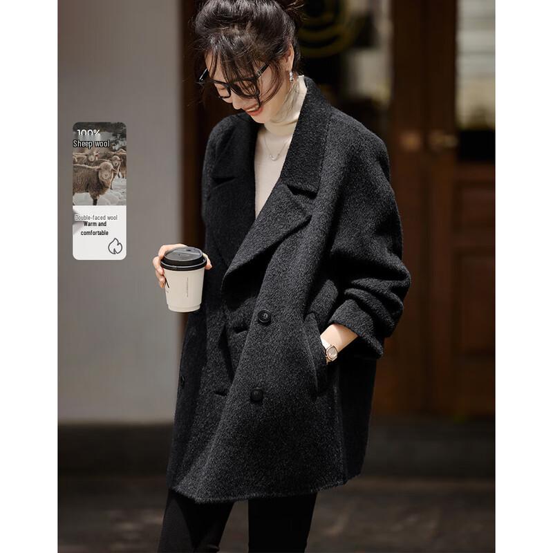 

Women s All-Wool Double-Faced Winter Coat S