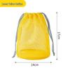 Dopamine Round Bottom Mesh Toiletry & Travel Bag - Outdoor Makeup, Fitness & Swimming Drawstring Bag