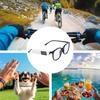 Smart Glasses with Camera HD 2.7K Video WiFi Wearable Recorder for Men Women Outdoor Activities Cycling Hiking White
