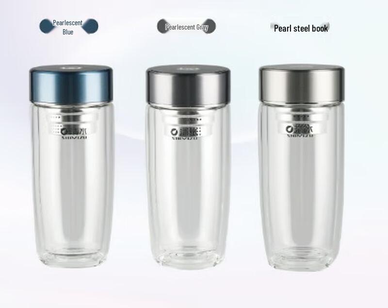 SHIMIZU Double-Layer Glass Tea Infuser Cup