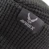 Avirex Knit Size OSLO Knit Made with Kracarbo Trendy Gift Cap, L, Men's & Women's, Hat, Yarn, Popular, Brand, Autumn/Winter (Black)