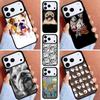 English Bulldog Pug Phone Case for iPhone 16e 15 14 13 12 17 Pro Max Plus Air 17pro Cover Coque