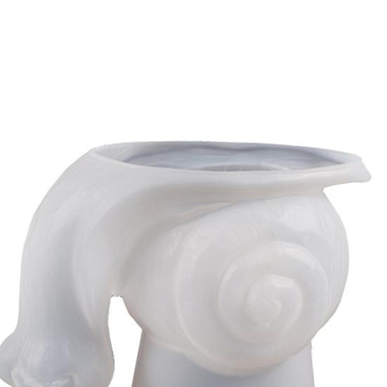 Snail Silicone Mold Creative Shape Non-Stick Heat-Resistant Reusable DIY Handmade 3D Large Flower Pot Vase Resin Mold