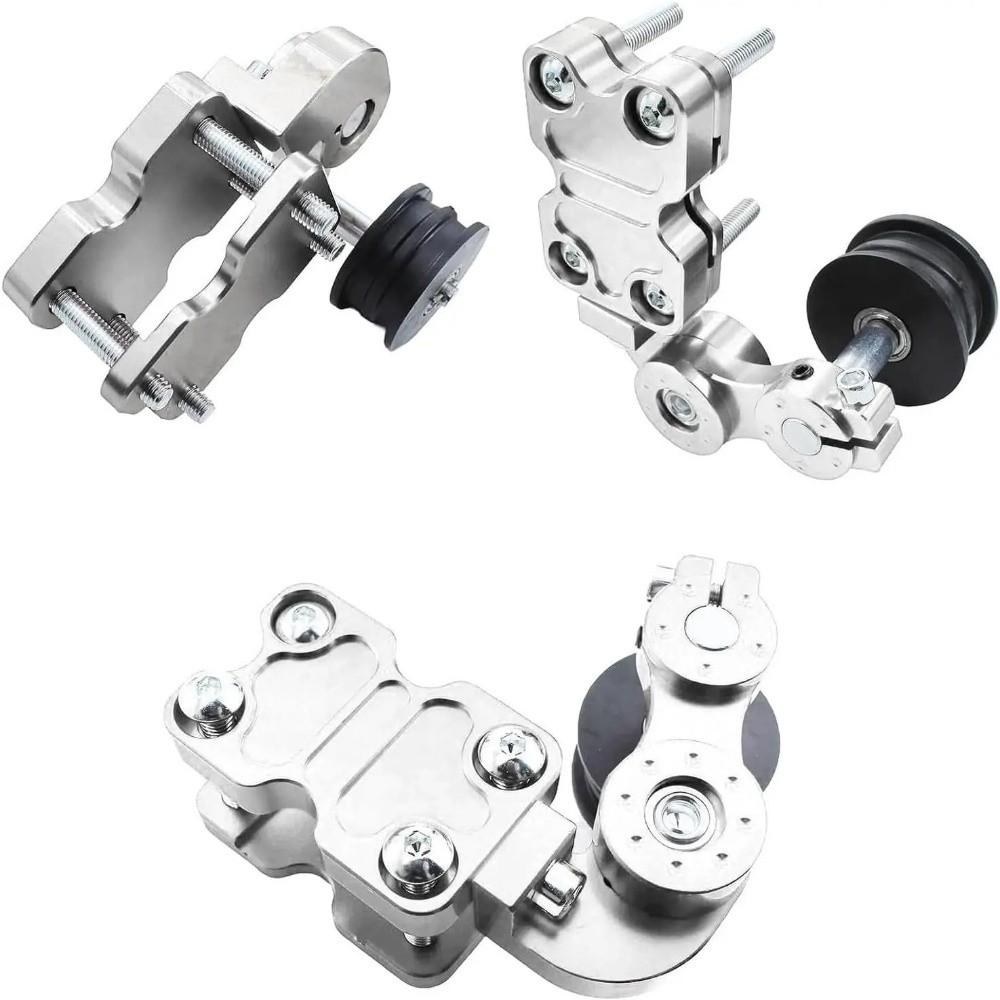 Aluminum Alloy Motorcycle Chain Adjuster High Performance Motorbike Roller Tightener  Universal