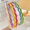 Süßes Bonbonfarbenes Wellen-Stirnband - Dünnes, stilvolles Haaraccessoire für Frühlings-/Sommerausflüge, Japanischer & Koreanischer Stil
