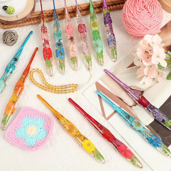 Resin Crochet Hook for Beginners Crocheting Lovers 2 0mm-8 0mm Ergonomic Crochet