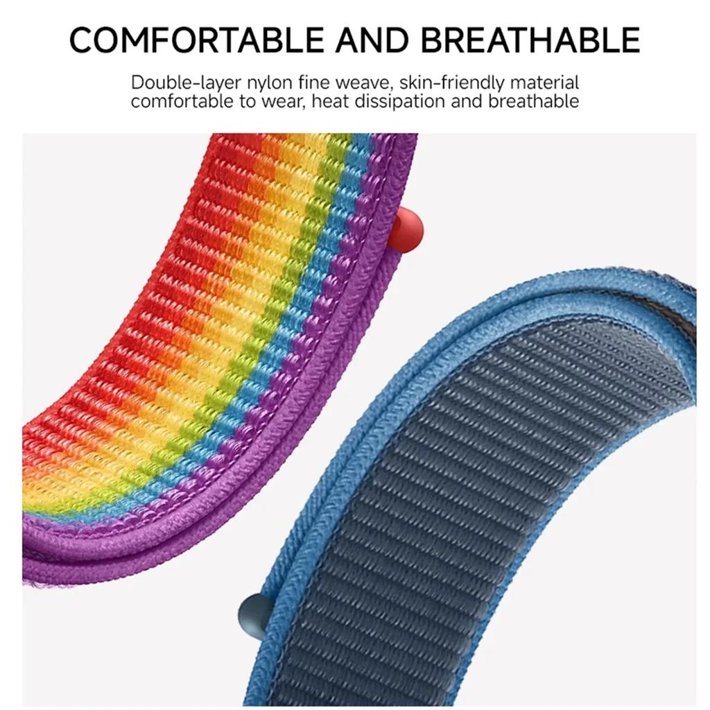 Nylon Strap for Samsung Galaxy Watch 8 44mm 40mm Watch8 Classic Elastic Woven Adjustable Watchband Bracelet Sport Correa