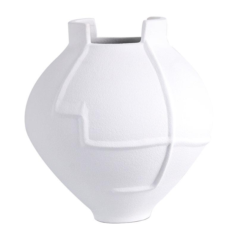 

Дизайнерский абстрактный геометрический открытый цветочный сосуд современное искусство гостевой дом модельная комната выставочный зал ваза мягкий декор орнаменты