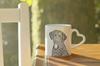 Curly Coated Retriever - cup with a dog, adorable cup with a heart-shaped handle, universal gift from the Art-Dog brand