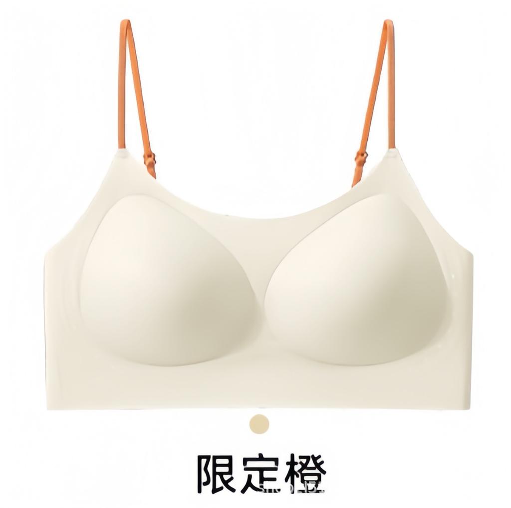 Cool camellia foundation seamless underwear women gather and close secondary breasts comfortable and breathable soft support pull bra cover