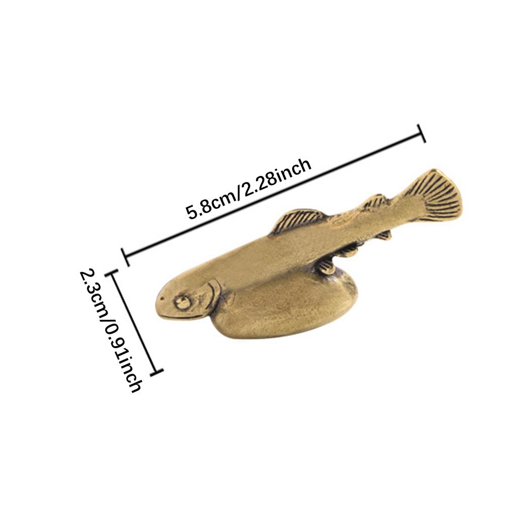 Brass Animal Small Ornament Metal Figurine Tea Pet Desktop Office Desk Decoration Collection of Crafts Home Decor