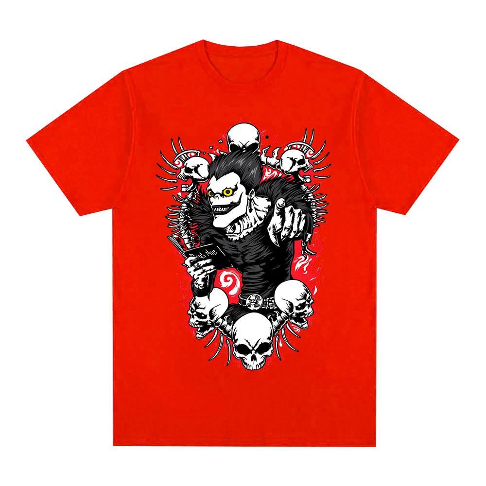 Anime Death Note Ryuk Yagami Tshirt Summer Unisex Women Clothing Cotton Y2K Tshirt Fashion Oversized Short Sleeve Tops Streetwear