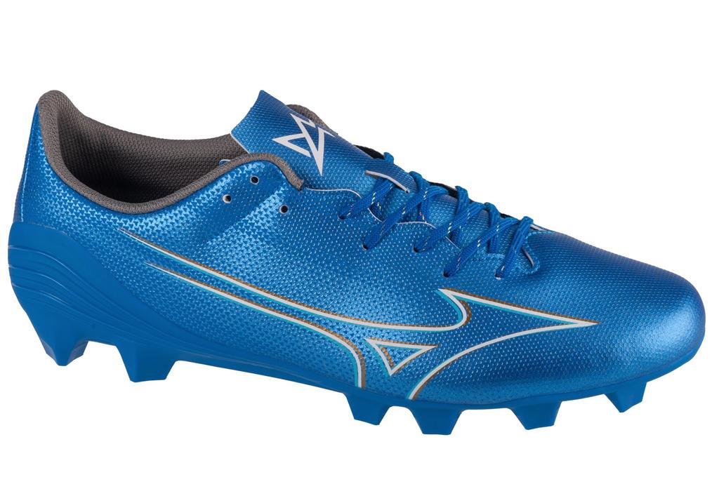 Mizuno Alpha Select FG, Mens blue Football cleats