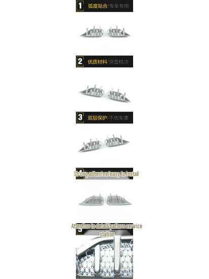 Dekorative Abdeckung für Nebelschlussleuchte hinten für 2020 Lynk&Co 06 - Heckklappenrahmen Paillettenaufkleber