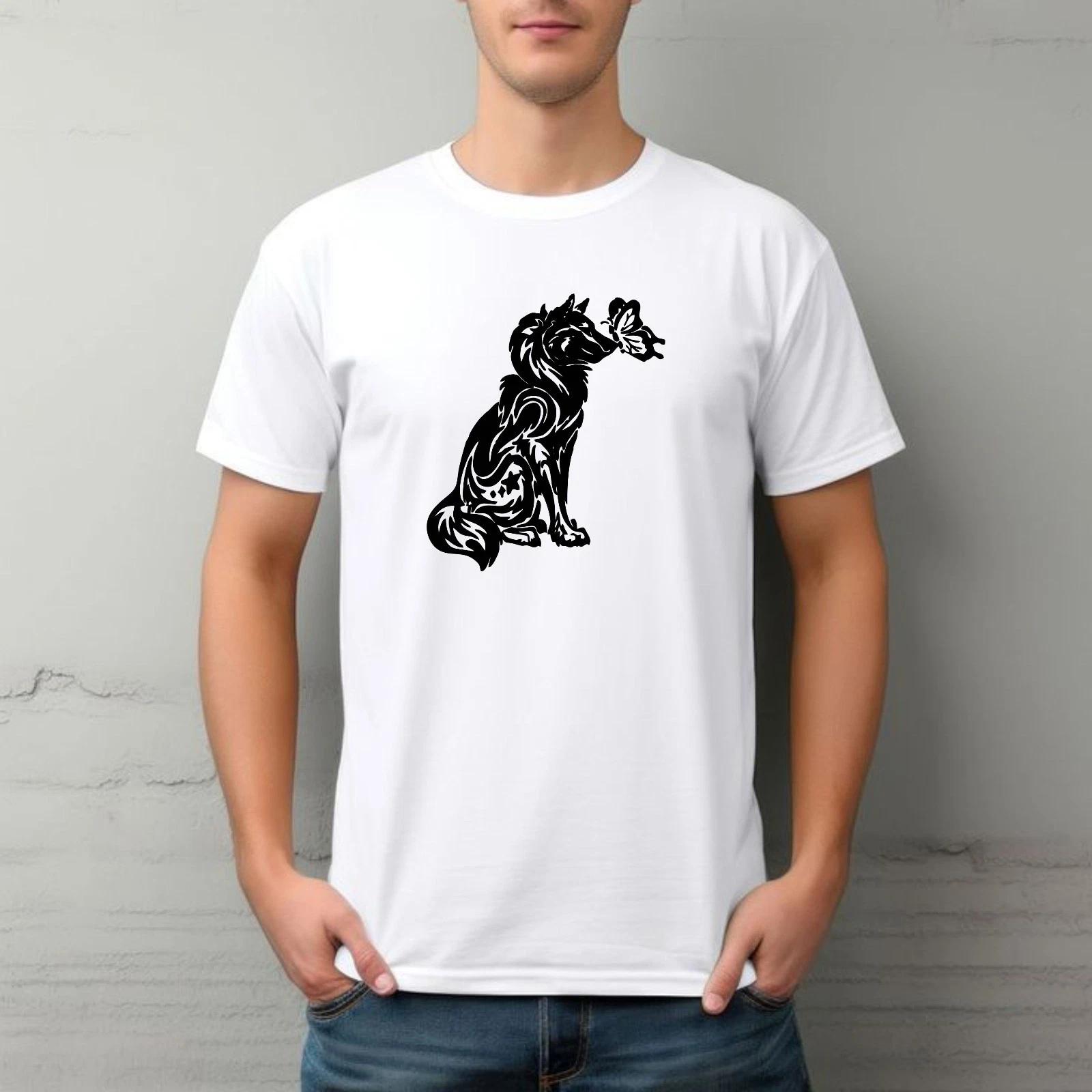 Fox and Butterfly Tshirt, Woodland Animal Shirt, Cute Wildlife Fox Lover Tee Top S