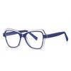 Leopard Frame Blue Light Blocking Prescription Glasses Women Myopia Spectacles -0.5 to -6.0 Spring Leg Oval