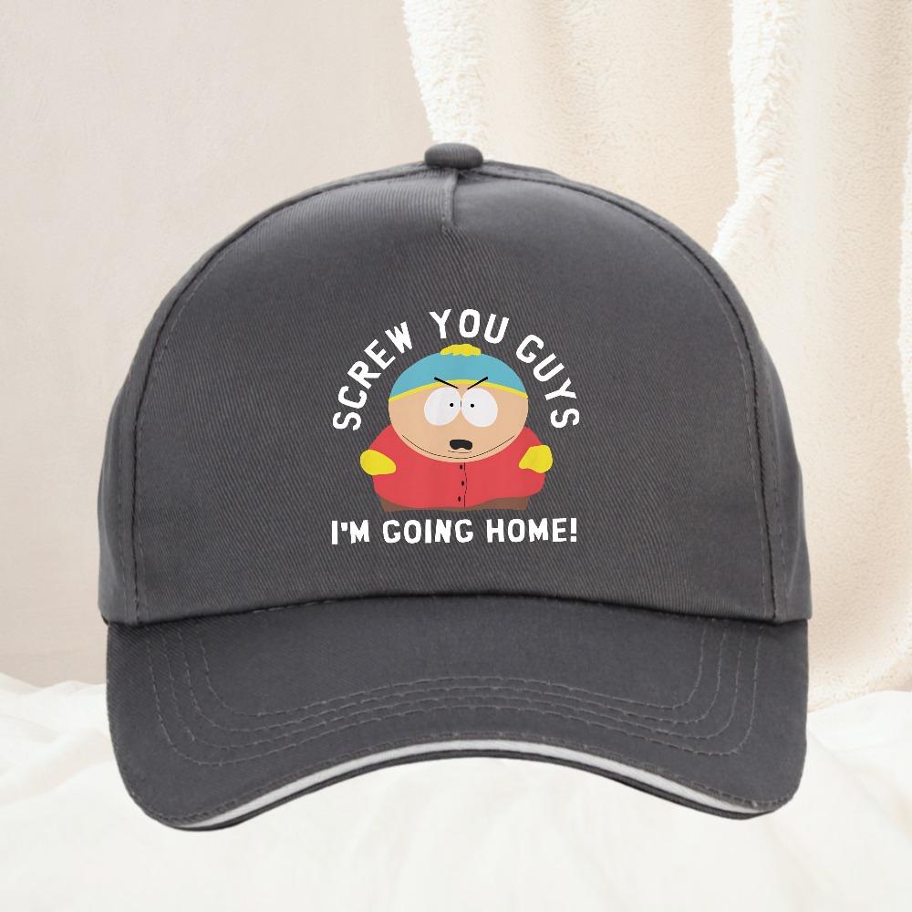 Ropa Hombre Crazy South Park Funny Cartoon Cute Comic Baseball Cap Outdoor Summer Adjustable Cap Snapback Hat for Unisex