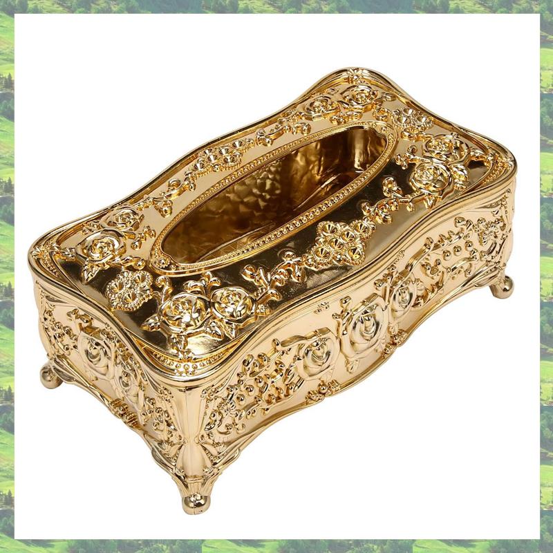 Gold Acrylic Tissue Box El Restaurant Napkin Holder Household Tissue Box