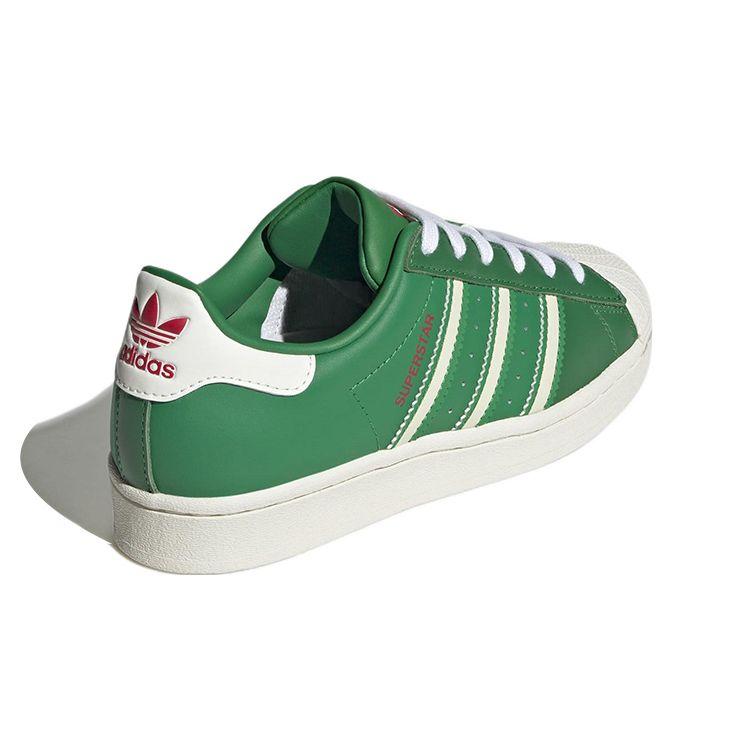 Adidas Superstar J Zelená Off White Dětské Tenisky Tým-Zelená Tým-Síla-Červená HQ9959