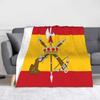 Spanish Legion Flag Blankets Spain Flannel Awesome Soft Throw Blankets for Home All Season