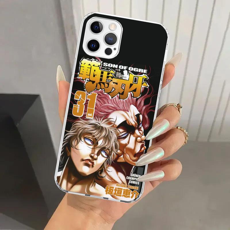 Baki the Grappler Original Anime Phone Case for Iphone 17 Air 16 15 Plus 14 13 Mini 12 11 Pro Max 16E 7 8 SE 2020 Soft Funda Pri