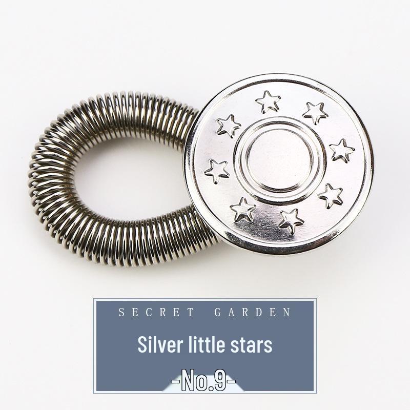 Adjustable Waist-Extender Jeans Buttons - Retractable, Detachable & Universal Buckles