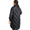 Parka Women's Long Standing Collar Winter Bright Face Over Knee Jacket Winter Parka
