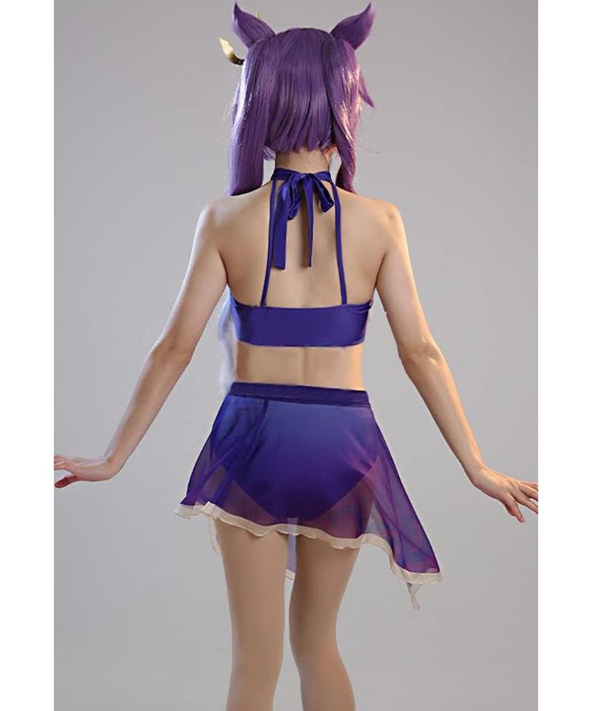[Milky Time] Genshin Impact Cosplay Swimsuit Costume Genshin Liyue Qixing Summer (Kokusei)
