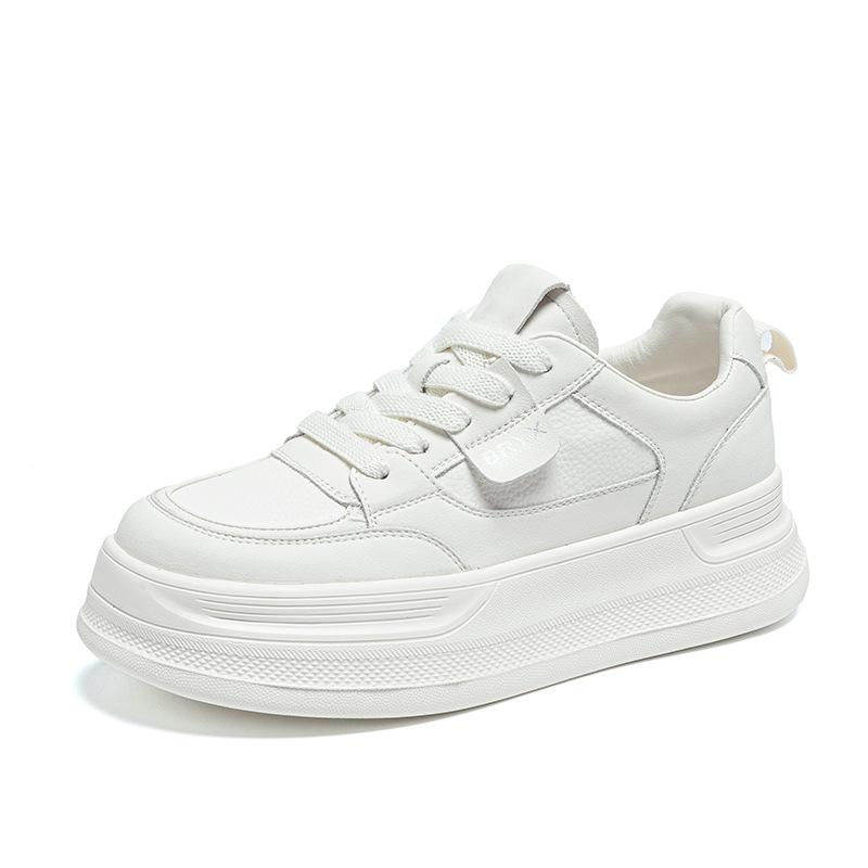 6 Cm Heightened Thick-soled Women's 2026 Spring New Mesh Breathable College Style Casual Board Shoes Women's Single