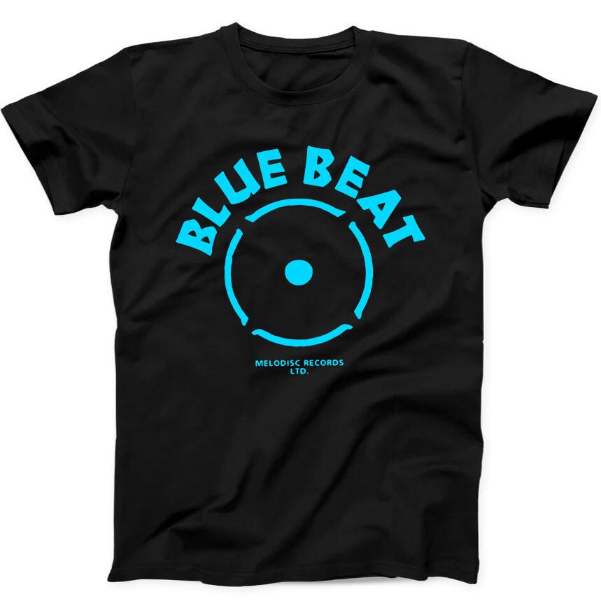 

Blue Beat Records Inspired Label Vinyl R&B Ska Music Gift Black Tee T Shirt 357 L