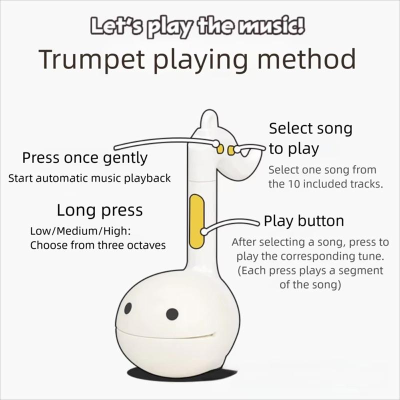 Mini Electronic Music Sound-producing Musical Toys Soothing Relaxing Musical Instruments Cute Musical Notes Electric Tadpoles