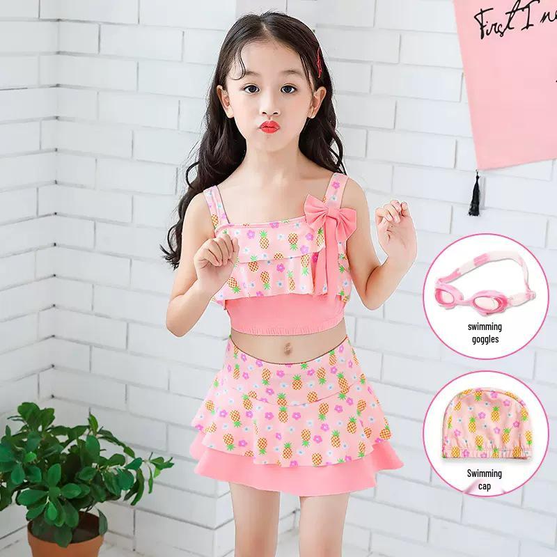 Girls' Split Swimsuit: Toddler To Big Kid Bikini - New Style for Hot Springs and Beachwear.