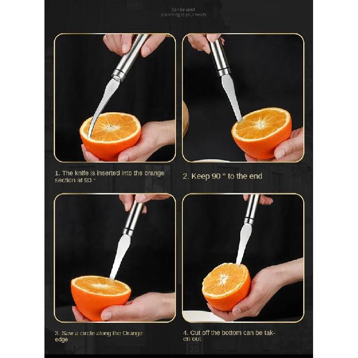 NEW Orange Peeler Practical Lemon Grapefruit Citrus Corer Cutter Peeling Kitchen Stainless Steel Fruit Gadgets Tool7